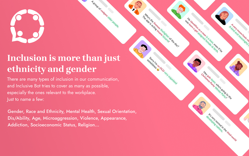 Inclusive Bot integration setup — Health & Wellness app on the Slack Marketplace