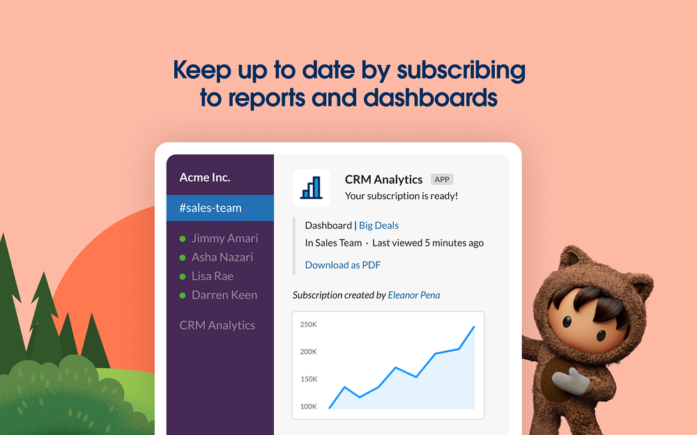 CRM Analytics integration setup — Analytics app on the Slack Marketplace