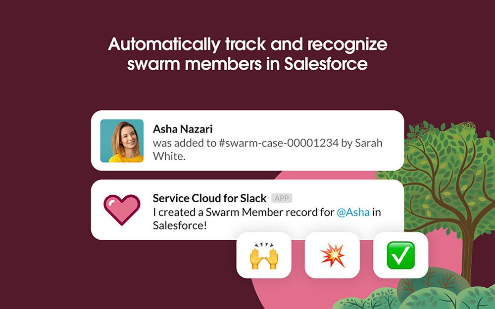 Service Cloud for Slack settings interface — Customer Support app on the Slack Marketplace