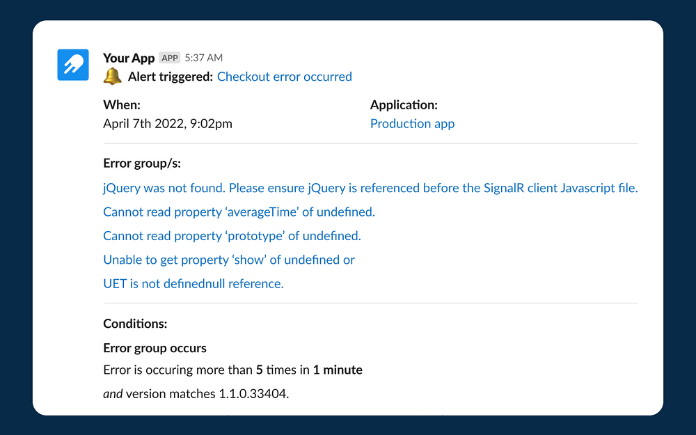 Raygun primary marketing image — Analytics app on the Slack Marketplace