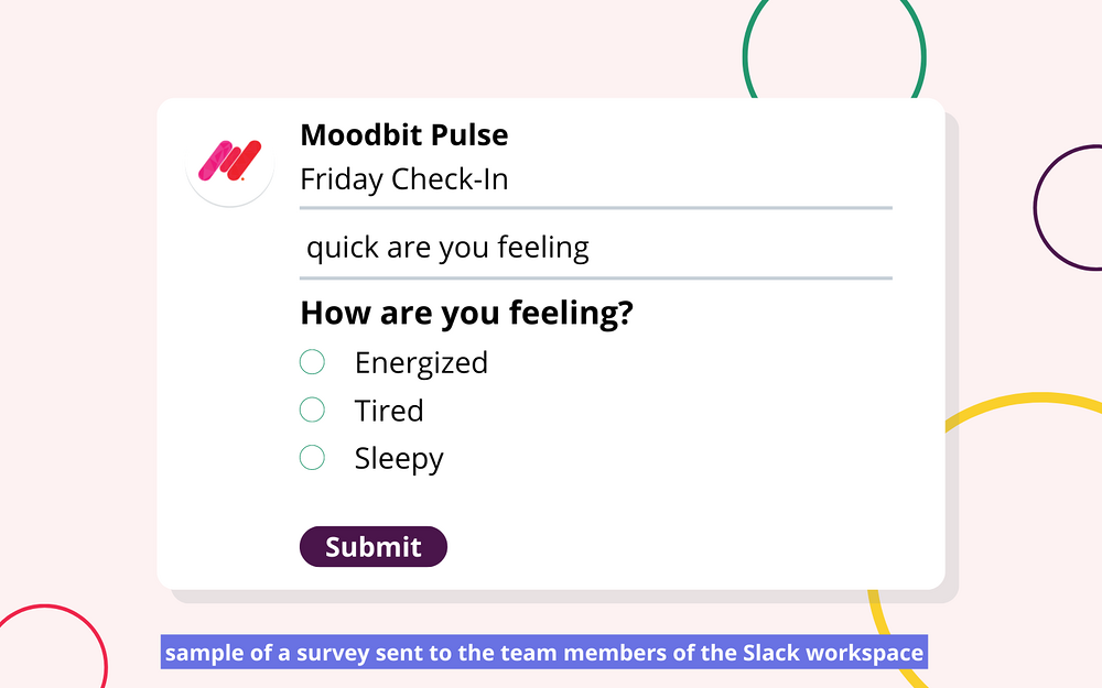 Moodbit Pulse dashboard view — Analytics app on the Slack Marketplace