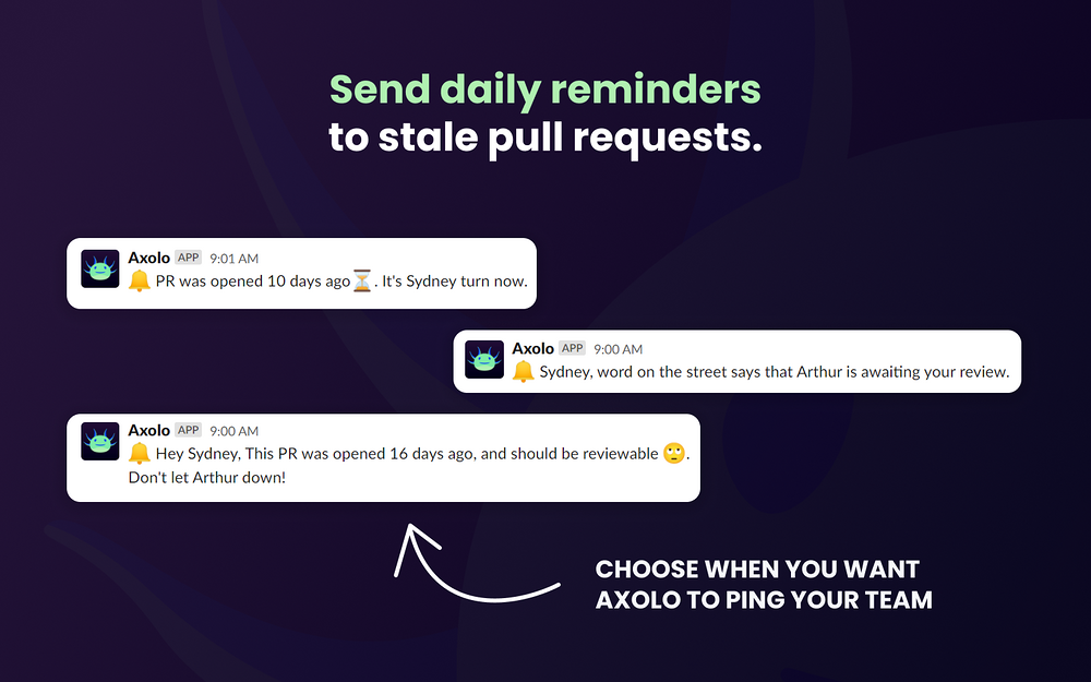 Axolo for GitHub & GitLab feature detail — Brilliant Bots app on the Slack Marketplace