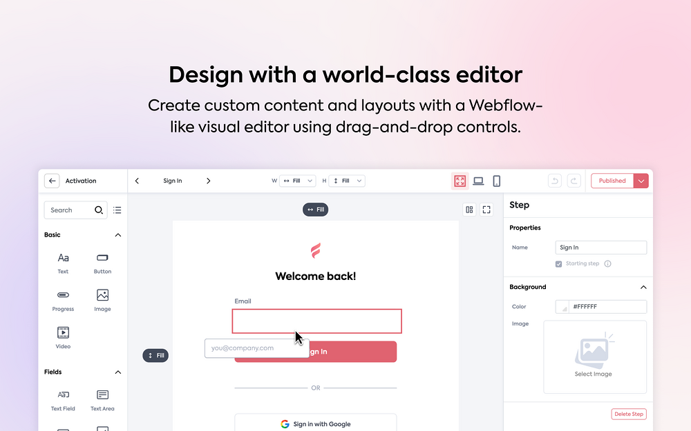 Feathery feature detail — Design app on the Slack Marketplace