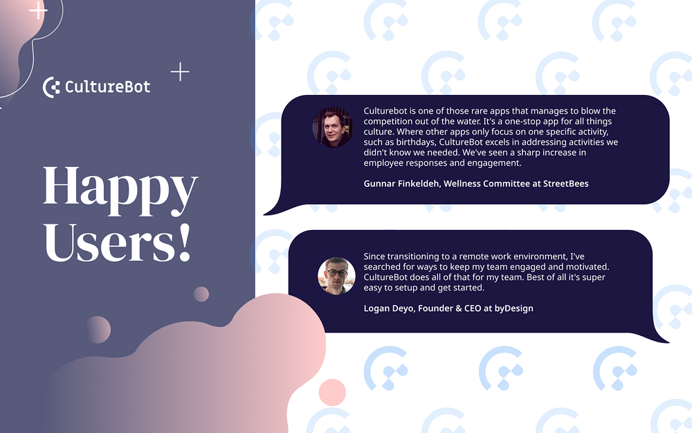 CultureBot mobile preview — Health & Wellness app on the Slack Marketplace