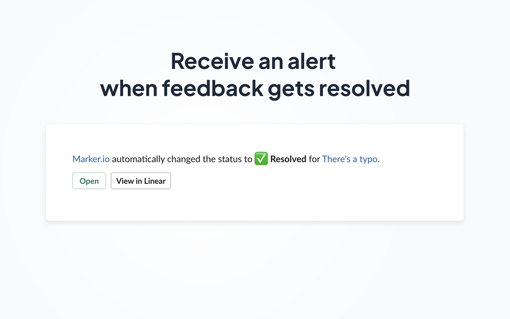 Marker.io feature detail — Design app on the Slack Marketplace