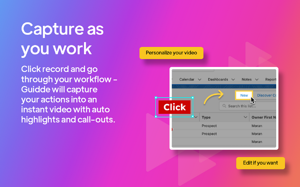 Guidde dashboard view — Communication app on the Slack Marketplace