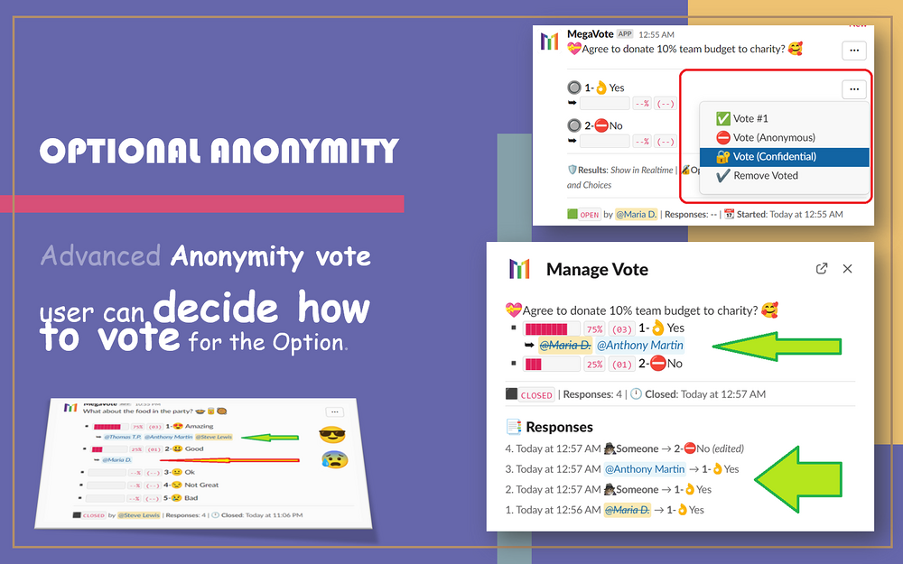 MegaVote mobile preview — Travel app on the Slack Marketplace