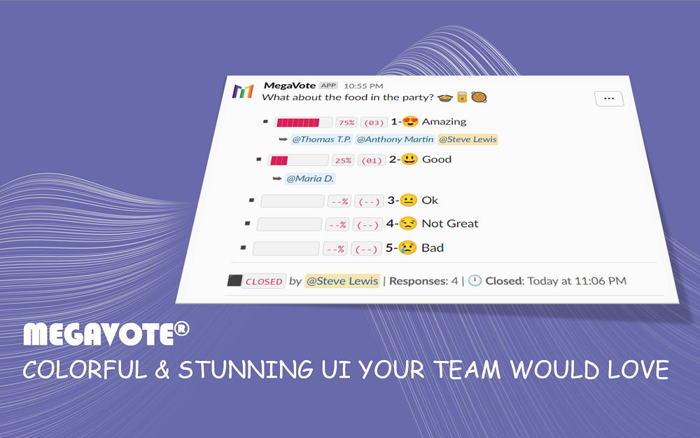 MegaVote primary marketing image — Travel app on the Slack Marketplace