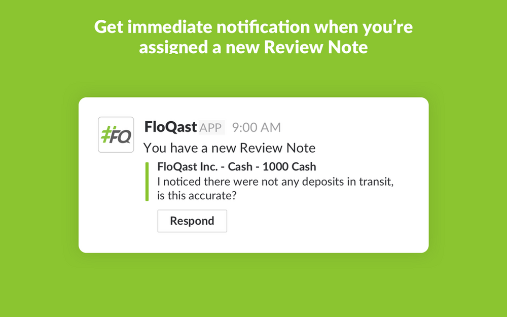 FloQast EU primary marketing image — File Management app on the Slack Marketplace
