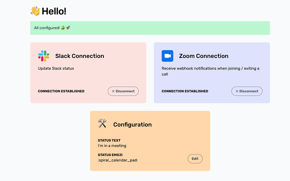 Zoom To Slack Status Updater primary marketing image — Productivity app on the Slack Marketplace