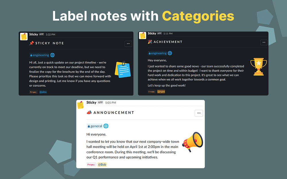 Sticky settings interface — Office Management app on the Slack Marketplace