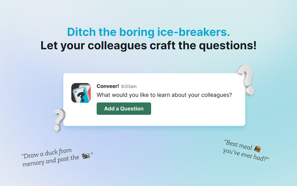 Conveer dashboard view — Social & Fun app on the Slack Marketplace