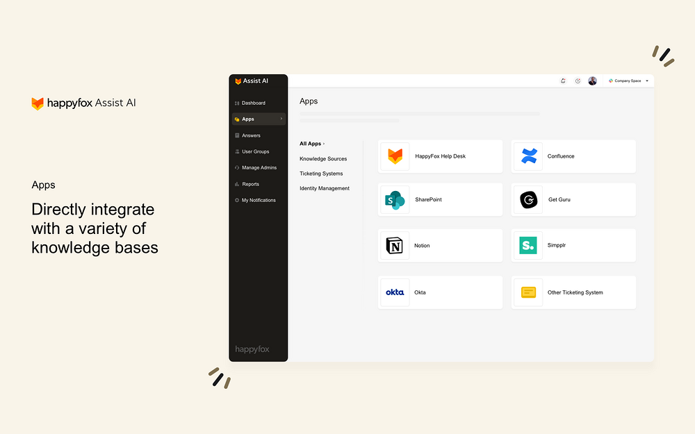 Assist AI integration setup — Office Management app on the Slack Marketplace