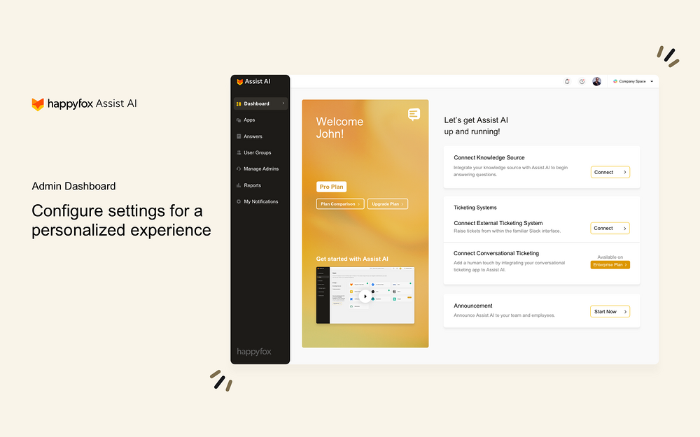 Assist AI feature detail — Office Management app on the Slack Marketplace