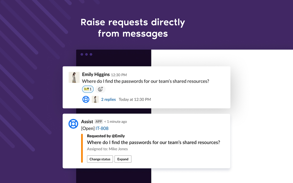 Atlassian Assist primary marketing image — Office Management app on the Slack Marketplace