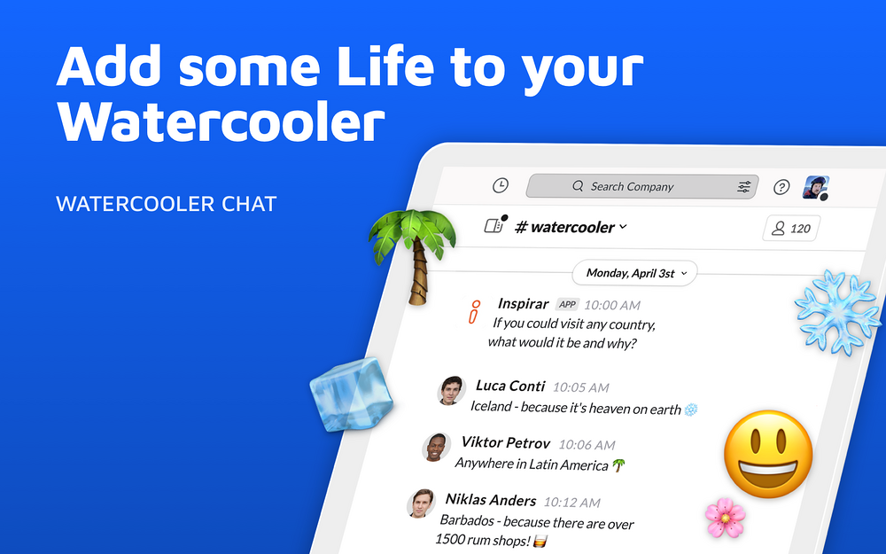 Inspirar feature detail — Office Management app on the Slack Marketplace
