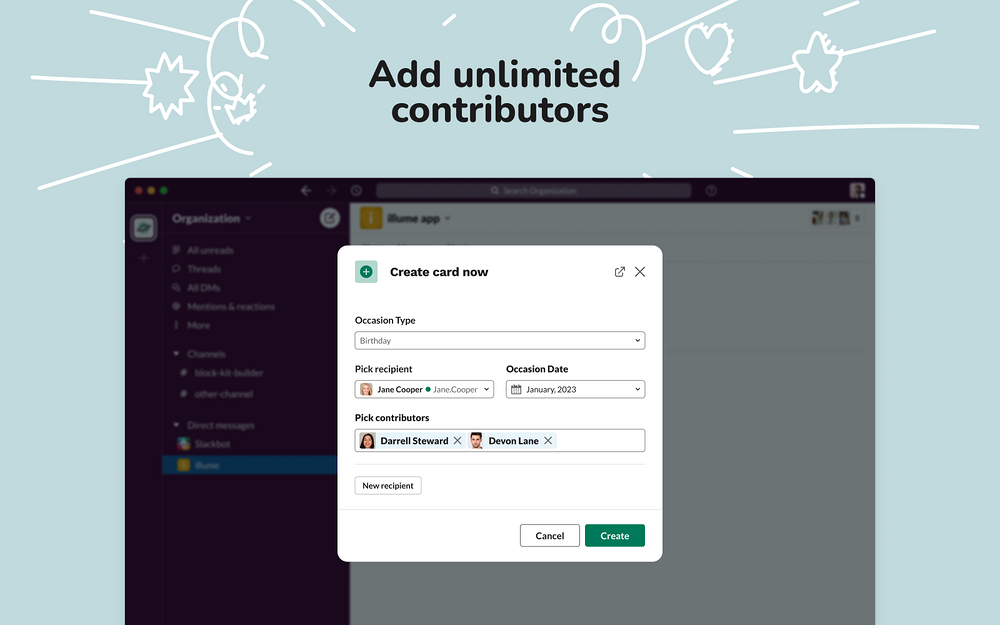 illume primary marketing image — Health & Wellness app on the Slack Marketplace