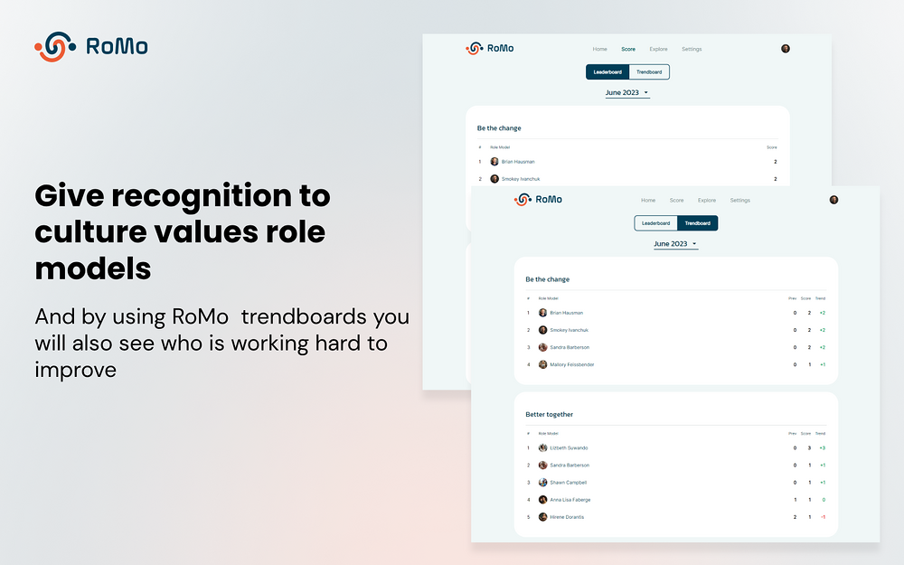 RoMo settings interface — Social & Fun app on the Slack Marketplace