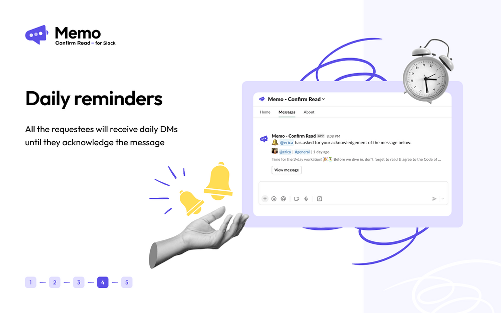 Memo - Confirm Read settings interface — HR & Team Culture app on the Slack Marketplace