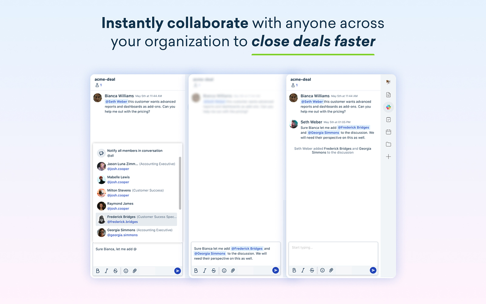 Freshworks dashboard view — Sales app on the Slack Marketplace