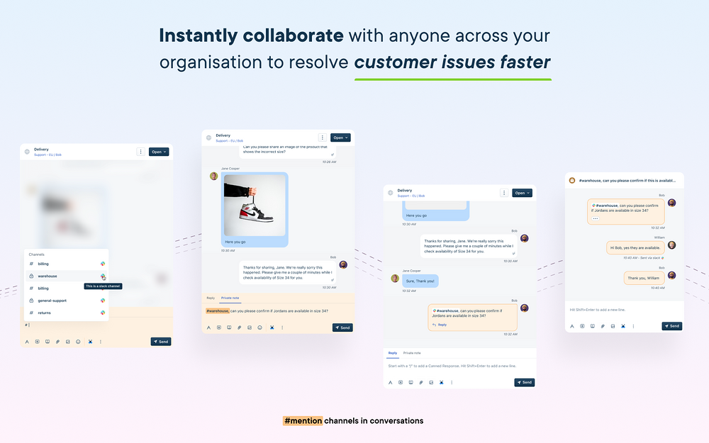 Freshworks settings interface — Sales app on the Slack Marketplace