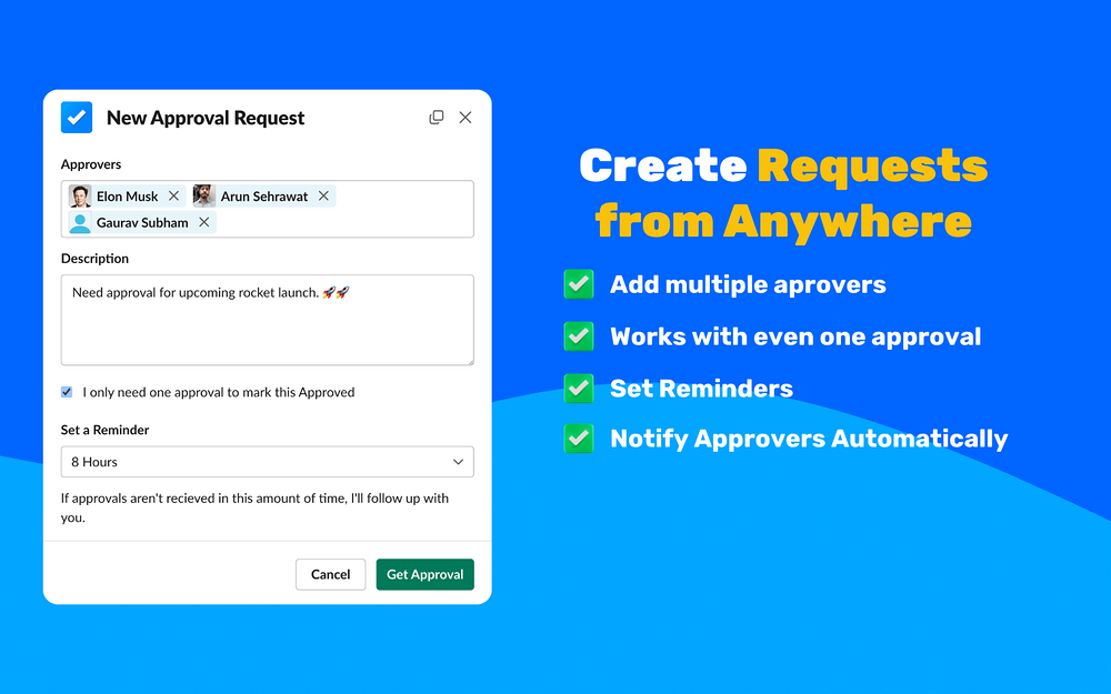 Approval Buddy primary marketing image — Project Management app on the Slack Marketplace