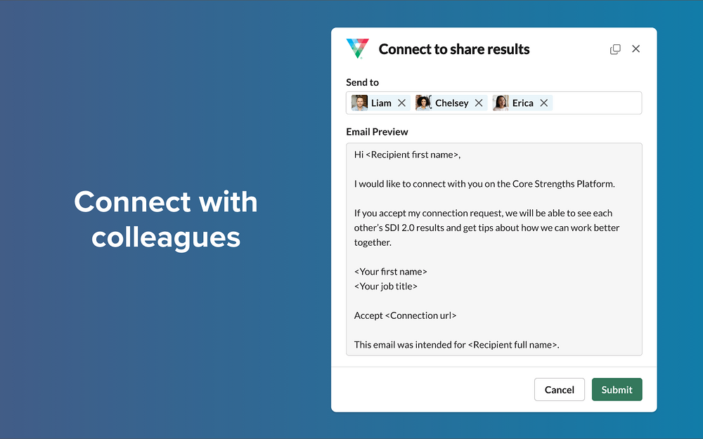 Core Strengths dashboard view — HR & Team Culture app on the Slack Marketplace