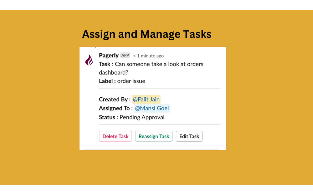Pagerly mobile preview — Brilliant Bots app on the Slack Marketplace