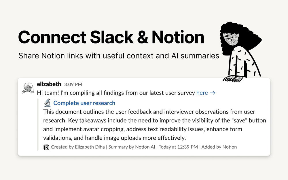 Notion feature detail — File Management app on the Slack Marketplace