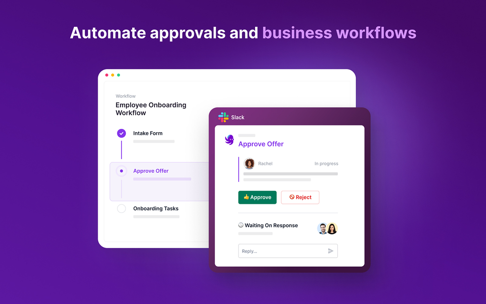 Wrangle mobile preview — Working from home app on the Slack Marketplace