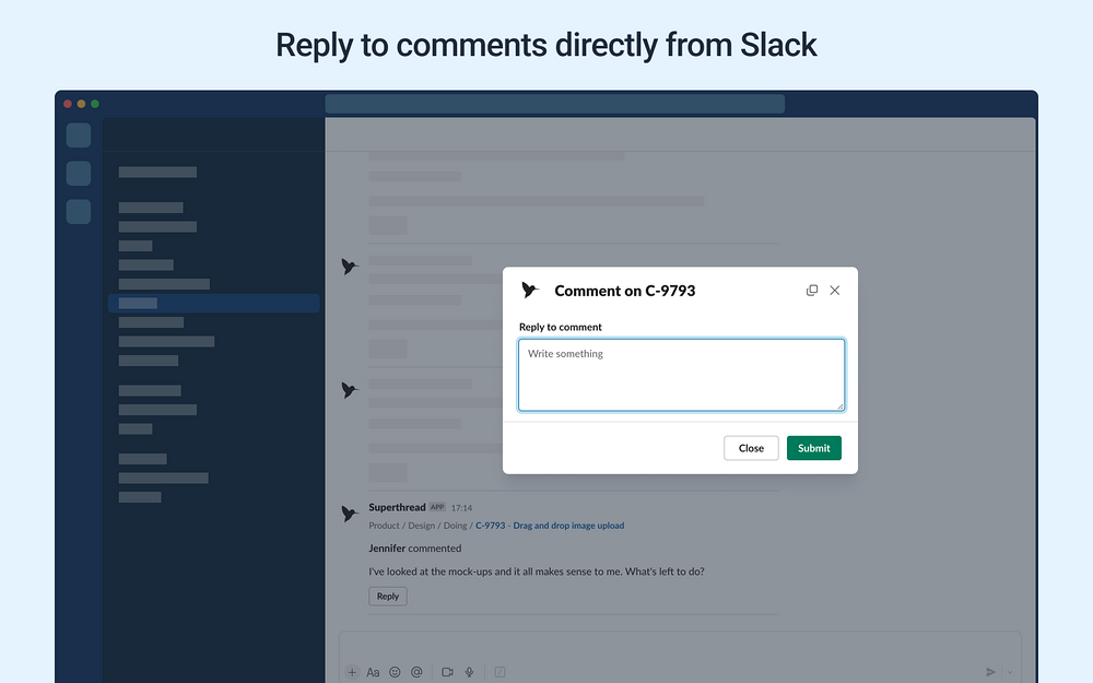 Superthread dashboard view — Project Management app on the Slack Marketplace