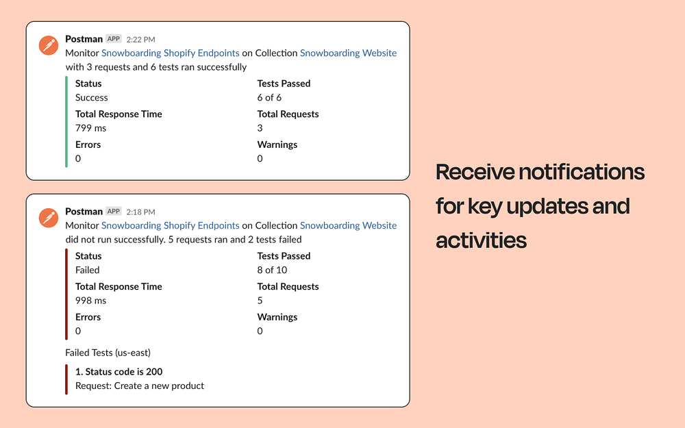 Postman integration setup — Developer Tools app on the Slack Marketplace