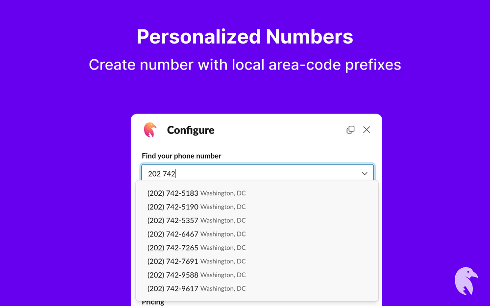 SMS to Slack feature detail — Marketing app on the Slack Marketplace