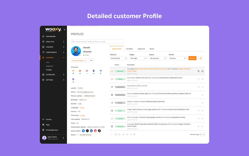 Wooxy feature detail — Marketing app on the Slack Marketplace