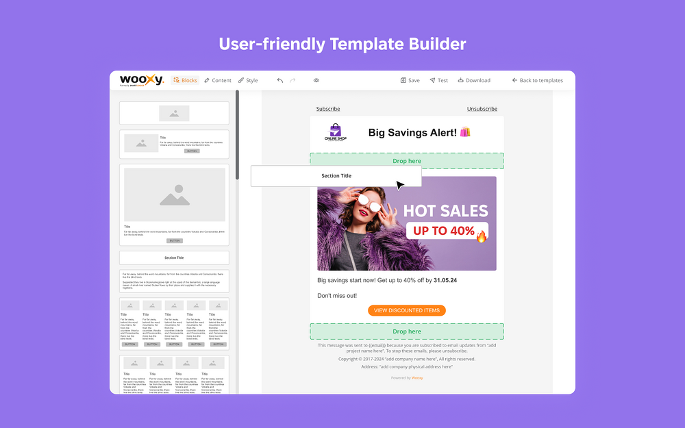 Wooxy integration setup — Marketing app on the Slack Marketplace