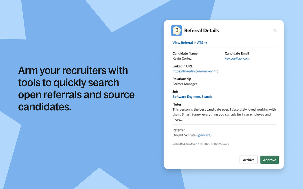 Referrals ⚡ by Deel integration setup — HR & Team Culture app on the Slack Marketplace