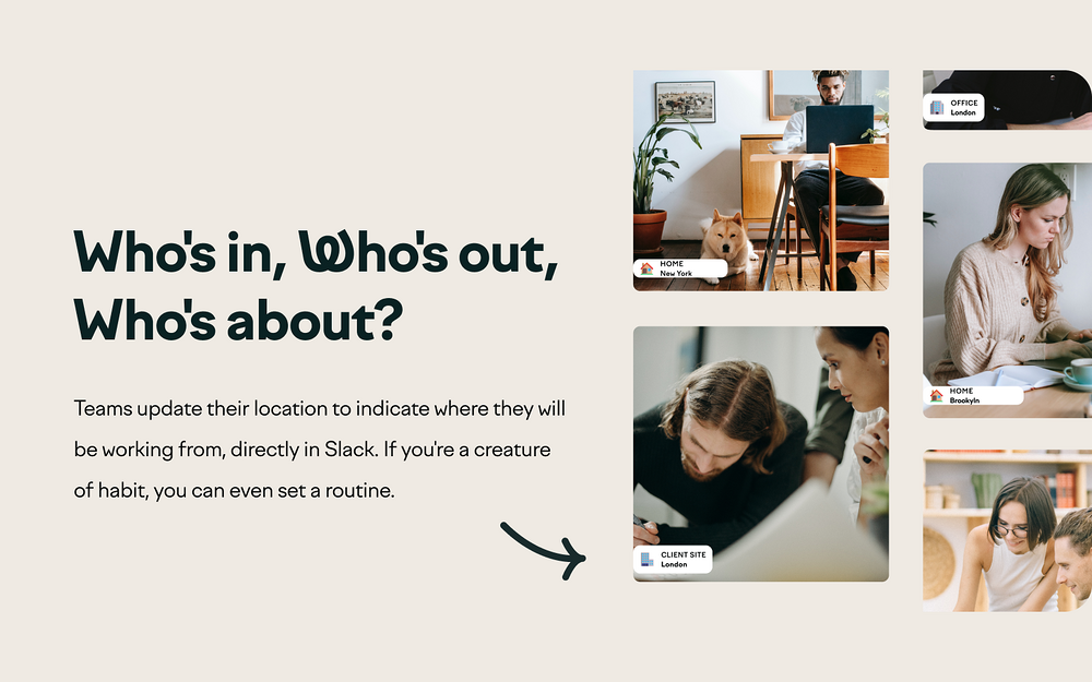 Officely - Desk Booking dashboard view — Social & Fun app on the Slack Marketplace