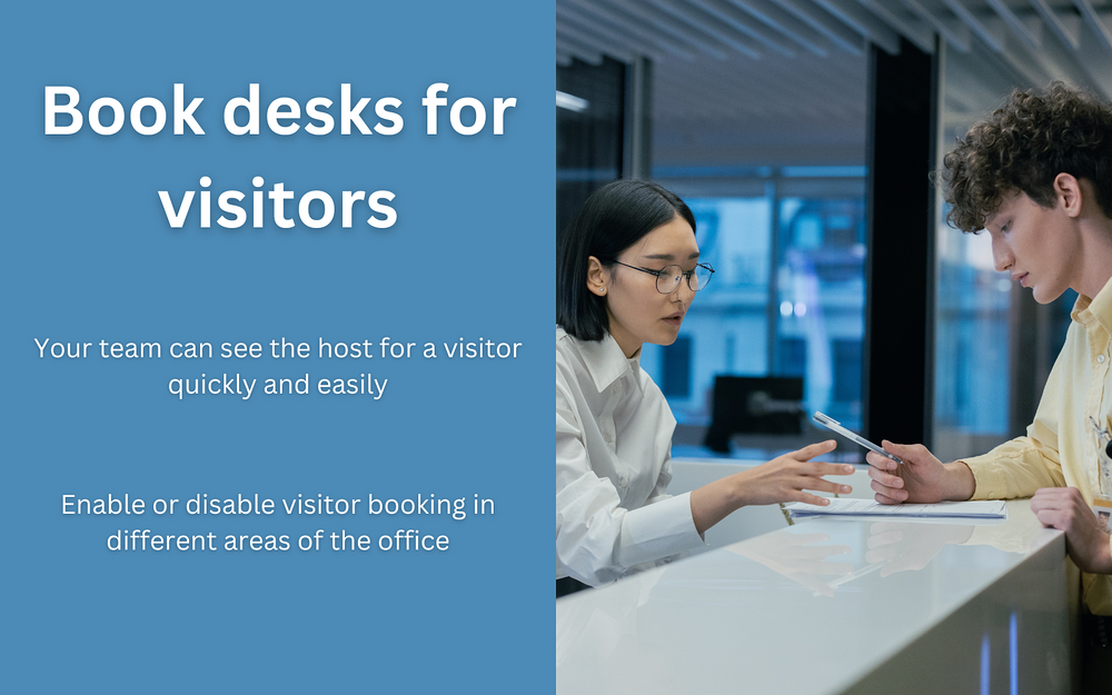 Hot Desk settings interface — Office Management app on the Slack Marketplace