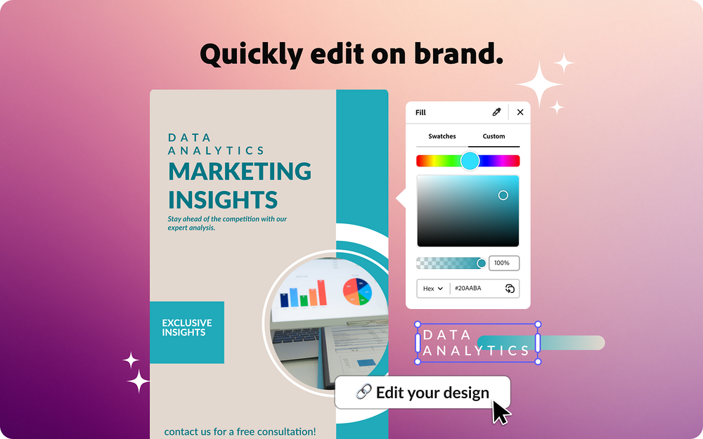 Adobe Express feature detail — File Management app on the Slack Marketplace