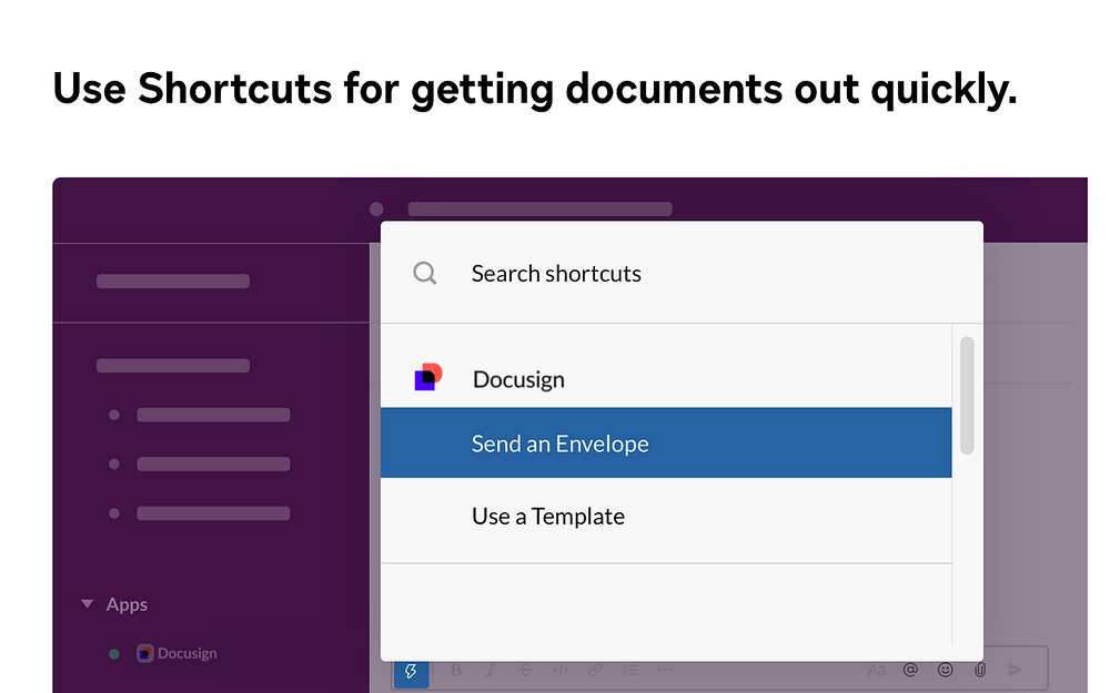 Docusign feature detail — MCP registry app on the Slack Marketplace
