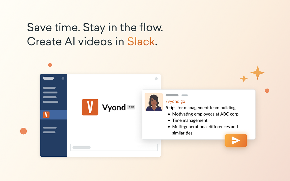 Vyond primary marketing image — Design app on the Slack Marketplace