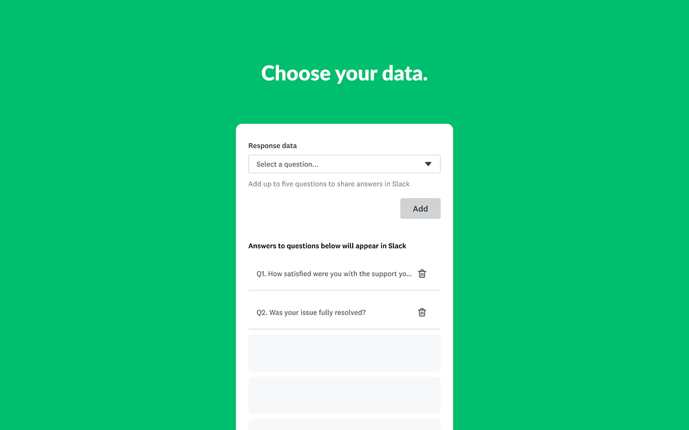 SurveyMonkey: Instant Notifications feature detail — Marketing app on the Slack Marketplace
