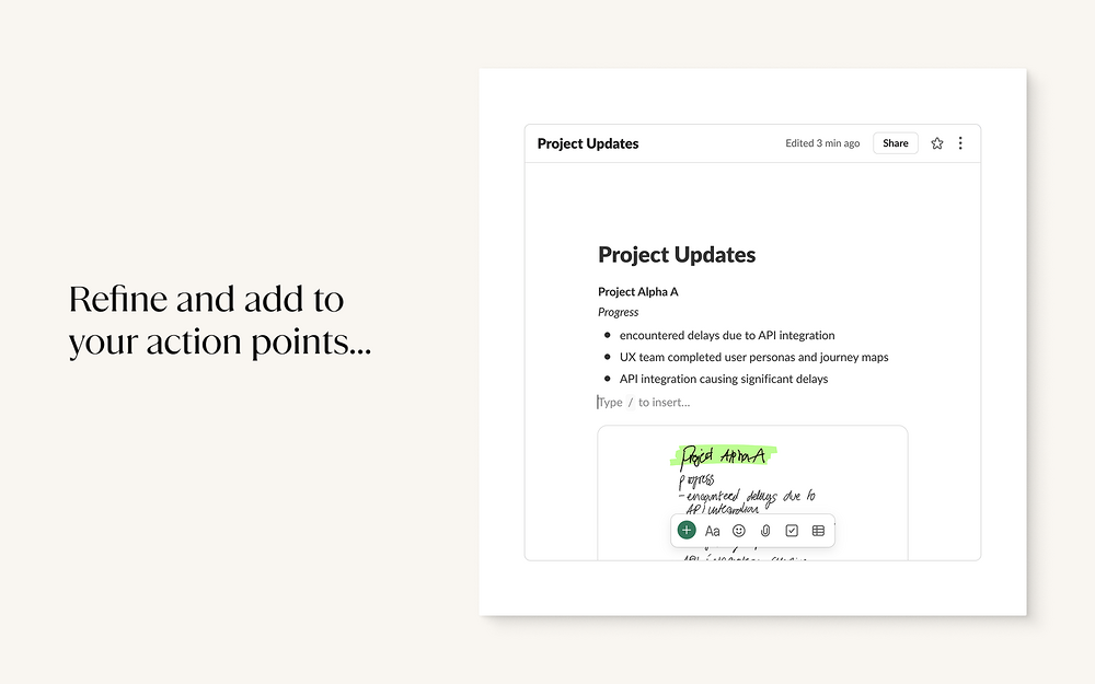 reMarkable feature detail — Productivity app on the Slack Marketplace