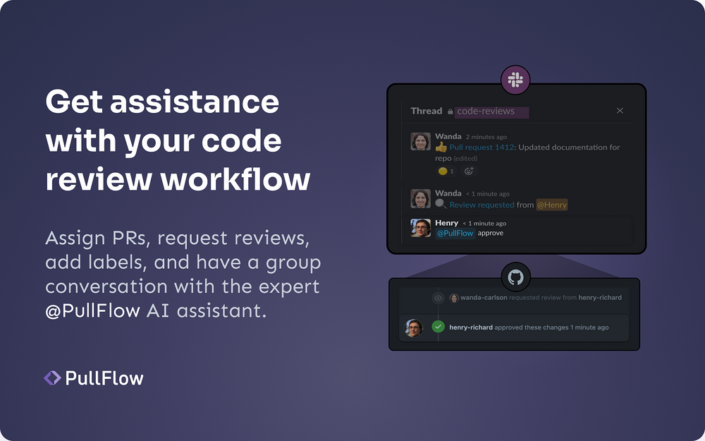 PullFlow feature detail — Project Management app on the Slack Marketplace