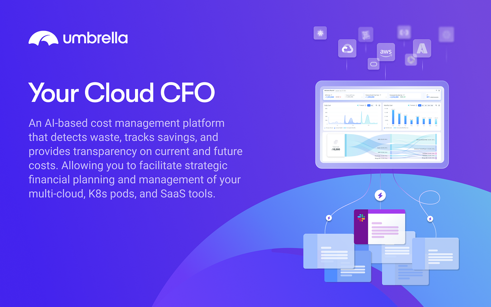 Umbrella Cost settings interface — Analytics app on the Slack Marketplace