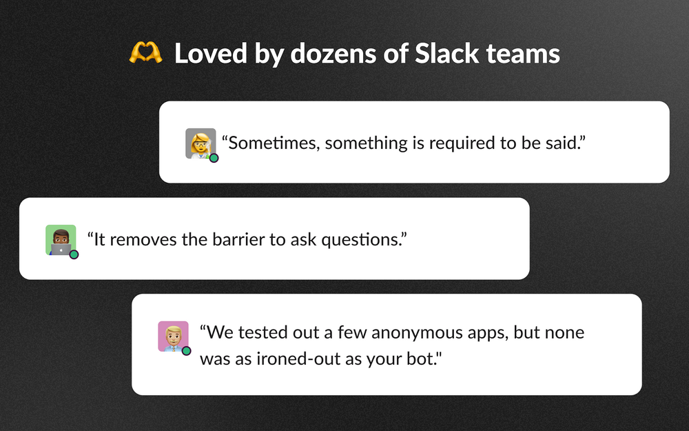 Abot | Anonymous Poll and Feedback mobile preview — Brilliant Bots app on the Slack Marketplace