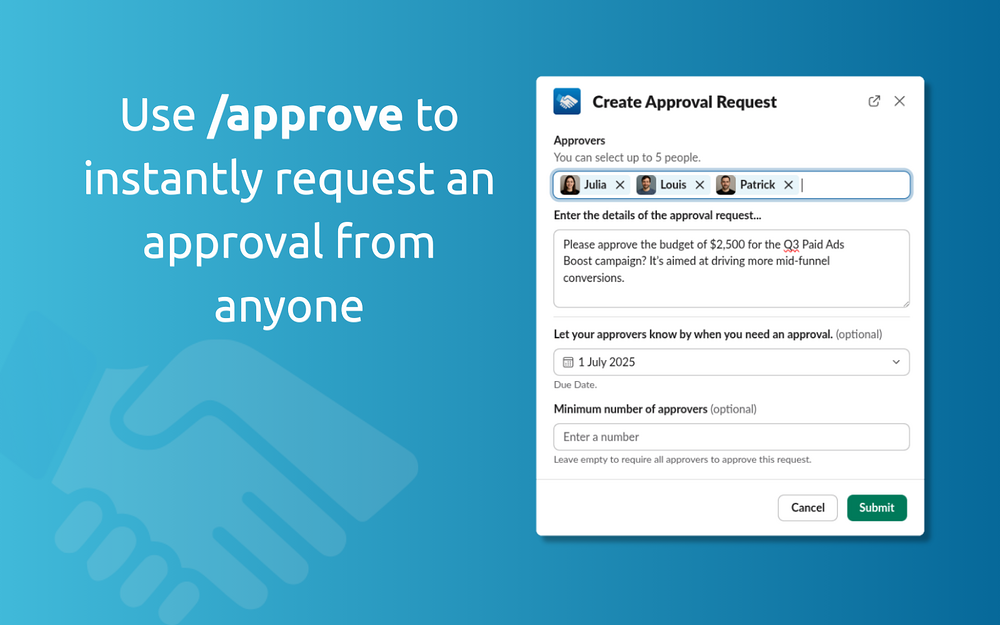 Approve primary marketing image — Office Management app on the Slack Marketplace