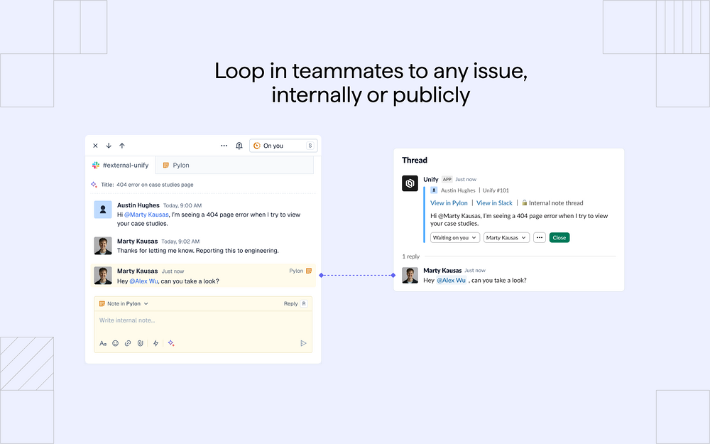 Pylon dashboard view — Sales app on the Slack Marketplace