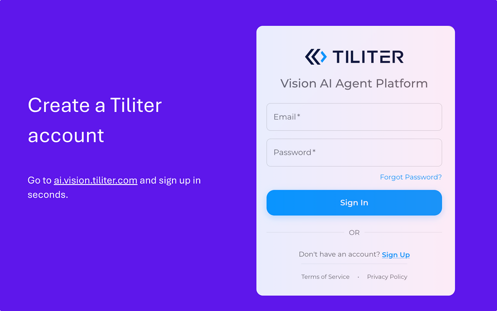 Tiliter Vision Bot dashboard view — File Management app on the Slack Marketplace