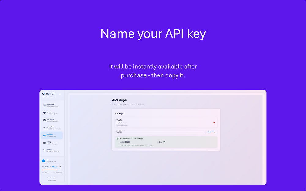 Tiliter Vision Bot feature detail — File Management app on the Slack Marketplace